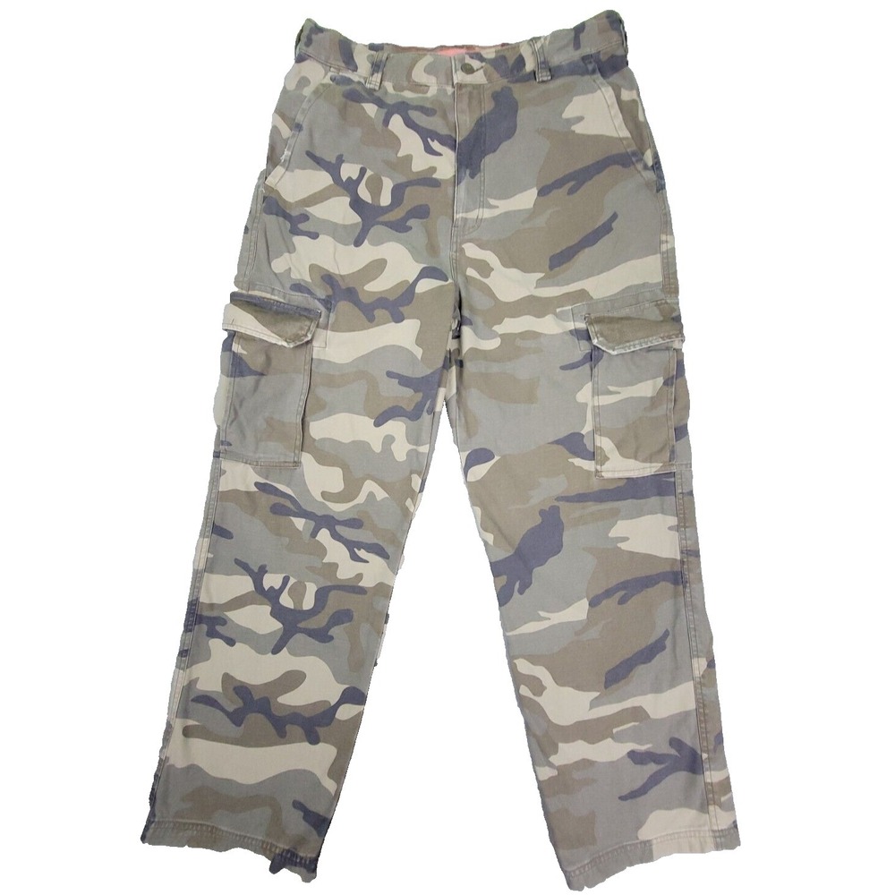 Vintage Mossimo Cargo Supply Pants‎ Mens 36x30 Camo  Loose Y2K